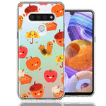LG K51 Thanksgiving Autumn Fall Design Double Layer Phone Case Cover