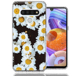 LG Stylo 6 Cute Daisy Flower Design Double Layer Phone Case Cover