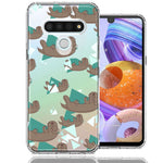 LG Stylo 6 Cute Otter Design Double Layer Phone Case Cover