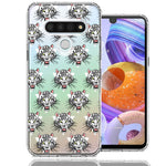 LG Stylo 6 Fierce Tiger Polkadots Design Double Layer Phone Case Cover