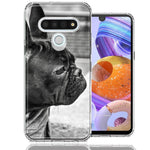 LG Stylo 6 French Bulldog Design Double Layer Phone Case Cover