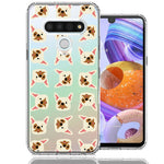 LG Stylo 6 Frenchie Bulldog Polkadots Design Double Layer Phone Case Cover