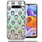 LG K51 Halloween Horror Villans Design Double Layer Phone Case Cover