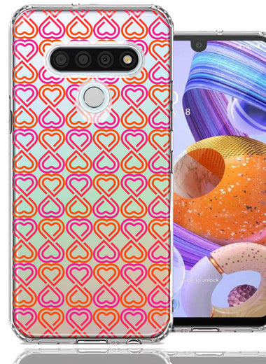 LG K51 Infinity Hearts Design Double Layer Phone Case Cover