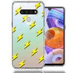 LG K51 Electric Lightning Bolts Design Double Layer Phone Case Cover
