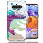 LG K51 Mystic Floral Whale Design Double Layer Phone Case Cover