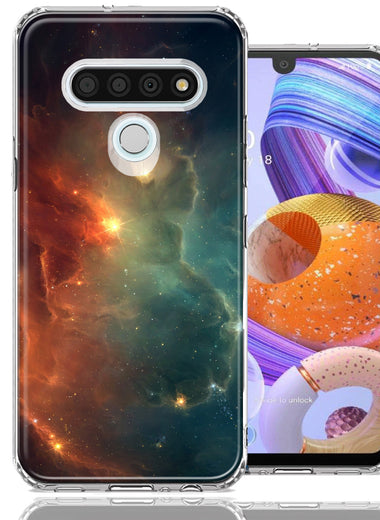 LG Stylo 6 Nebula Design Double Layer Phone Case Cover