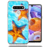 LG Stylo 6 Ocean Starfish Design Double Layer Phone Case Cover