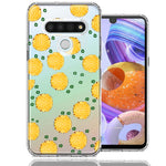 LG K51 Tropical Pineapples Polkadots Design Double Layer Phone Case Cover