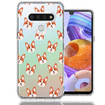 LG K51 Shiba Inu Polkadots Design Double Layer Phone Case Cover