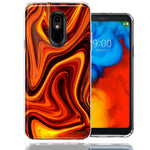 LG Stylo 4 Fire Abstract Design Double Layer Phone Case Cover