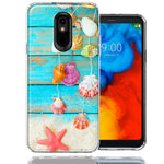 LG Stylo 4 Seashell Wind chimes Design Double Layer Phone Case Cover