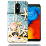 LG Stylo 4 Starfish Net Design Double Layer Phone Case Cover