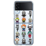 Samsung Galaxy Z Flip 4 Cute Classic Halloween Spooky Cartoon Characters Hybrid Protective Phone Case Cover