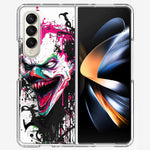 Samsung Galaxy Z Fold 4 Evil Joker Face Painting Graffiti Hybrid Protective Phone Case Cover