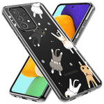 Mundaze - Case for Samsung Galaxy S24 Slim Shockproof Hard Shell Soft TPU Heavy Duty Protective Phone Cover - Cute Flying Cat Friends