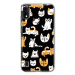 Mundaze - Case for Samsung Galaxy S23 Ultra Slim Shockproof Hard Shell Soft TPU Heavy Duty Protective Phone Cover - Cute Happy Cat Friends