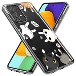 Mundaze - Case for Samsung Galaxy S24 Slim Shockproof Hard Shell Soft TPU Heavy Duty Protective Phone Cover - Cute Big Eyes Cat Friends