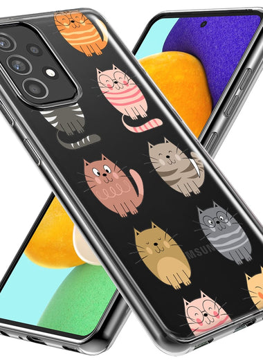 Mundaze - Case for Samsung Galaxy S23 Ultra Slim Shockproof Hard Shell Soft TPU Heavy Duty Protective Phone Cover - Cute Glasses Cats