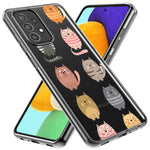 Mundaze - Case for Samsung Galaxy S22 Ultra Slim Shockproof Hard Shell Soft TPU Heavy Duty Protective Phone Cover - Cute Glasses Cats