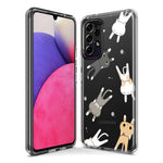 Mundaze - Case for Samsung Galaxy S24 Slim Shockproof Hard Shell Soft TPU Heavy Duty Protective Phone Cover - Cute Flying Cat Friends