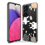 Mundaze - Case for Samsung Galaxy S24 Slim Shockproof Hard Shell Soft TPU Heavy Duty Protective Phone Cover - Cute Big Eyes Cat Friends