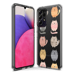 Mundaze - Case for Samsung Galaxy S22 Ultra Slim Shockproof Hard Shell Soft TPU Heavy Duty Protective Phone Cover - Cute Glasses Cats