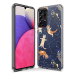 Mundaze - Case for Samsung Galaxy S23 Ultra Slim Shockproof Hard Shell Soft TPU Heavy Duty Protective Phone Cover - Space Cats