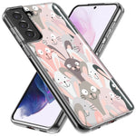 Mundaze - Case for Samsung Galaxy S24 Slim Shockproof Hard Shell Soft TPU Heavy Duty Protective Phone Cover - Cute Silly Rabbits Bunnies