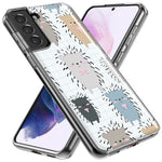 Mundaze - Case for Samsung Galaxy S24 Slim Shockproof Hard Shell Soft TPU Heavy Duty Protective Phone Cover - Cute Hedgehogs
