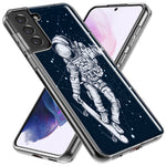 Mundaze - Case for Samsung Galaxy S24 Plus Slim Shockproof Hard Shell Soft TPU Heavy Duty Protective Phone Cover - Skateboard Astronaut