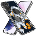 Mundaze - Case for Samsung Galaxy S23 Ultra Slim Shockproof Hard Shell Soft TPU Heavy Duty Protective Phone Cover - Rocket Space Astronaut