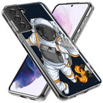 Mundaze - Case for Samsung Galaxy S24 Plus Slim Shockproof Hard Shell Soft TPU Heavy Duty Protective Phone Cover - Rocket Space Astronaut