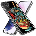 Mundaze - Case for Samsung Galaxy S23 Slim Shockproof Hard Shell Soft TPU Heavy Duty Protective Phone Cover - Dragon Ramen