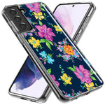 Mundaze - Case for Samsung Galaxy S22 Ultra Slim Shockproof Hard Shell Soft TPU Heavy Duty Protective Phone Cover - Vintage Blossom Flowers