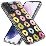 Mundaze - Case for Samsung Galaxy S22 Ultra Slim Shockproof Hard Shell Soft TPU Heavy Duty Protective Phone Cover - Cute Donuts