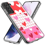 Mundaze - Case for Samsung Galaxy S22 Ultra Slim Shockproof Hard Shell Soft TPU Heavy Duty Protective Phone Cover - Cute Valentine Hearts