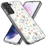 Mundaze - Case for Samsung Galaxy S23 Slim Shockproof Hard Shell Soft TPU Heavy Duty Protective Phone Cover - Cute Spring Floral Bicycles