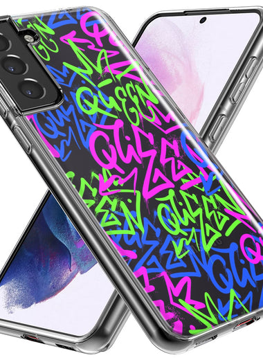 Mundaze - Case for Samsung Galaxy S24 Slim Shockproof Hard Shell Soft TPU Heavy Duty Protective Phone Cover - Graffiti Queen