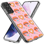 Mundaze - Case for Samsung Galaxy S23 Plus Slim Shockproof Hard Shell Soft TPU Heavy Duty Protective Phone Cover - Retro Groovy Hearts