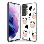 Mundaze - Case for Samsung Galaxy S22 Ultra Slim Shockproof Hard Shell Soft TPU Heavy Duty Protective Phone Cover - Sleepy Cows and Milk