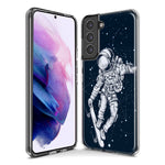 Mundaze - Case for Samsung Galaxy S23 Ultra Slim Shockproof Hard Shell Soft TPU Heavy Duty Protective Phone Cover - Skateboard Astronaut