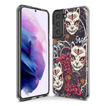 Mundaze - Case for Samsung Galaxy S23 Ultra Slim Shockproof Hard Shell Soft TPU Heavy Duty Protective Phone Cover - Japanese Kitsune Fox