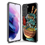 Mundaze - Case for Samsung Galaxy S22 Ultra Slim Shockproof Hard Shell Soft TPU Heavy Duty Protective Phone Cover - Dragon Ramen