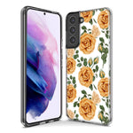 Mundaze - Case for Samsung Galaxy S22 Ultra Slim Shockproof Hard Shell Soft TPU Heavy Duty Protective Phone Cover - Roses Flowers