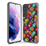 Mundaze - Case for Samsung Galaxy S23 Ultra Slim Shockproof Hard Shell Soft TPU Heavy Duty Protective Phone Cover - Groovy Cute Flowers