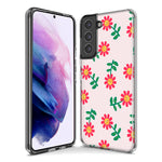 Mundaze - Case for Samsung Galaxy S22 Ultra Slim Shockproof Hard Shell Soft TPU Heavy Duty Protective Phone Cover - Cute Cartoon Flowers