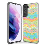 Mundaze - Case for Samsung Galaxy S22 Ultra Slim Shockproof Hard Shell Soft TPU Heavy Duty Protective Phone Cover - Groovy Citrus