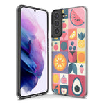 Mundaze - Case for Samsung Galaxy S22 Ultra Slim Shockproof Hard Shell Soft TPU Heavy Duty Protective Phone Cover - Groovy Fruits