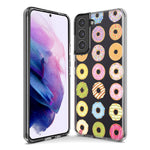 Mundaze - Case for Samsung Galaxy S22 Ultra Slim Shockproof Hard Shell Soft TPU Heavy Duty Protective Phone Cover - Cute Donuts